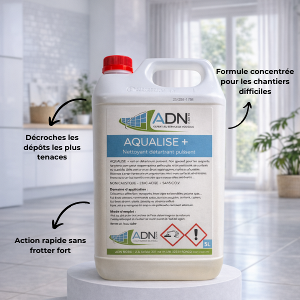 AQUALISE + - nettoyant détartrant professionnel - bidon 5L